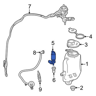 Mercedes-Benz OE - Windshield Washer Pump