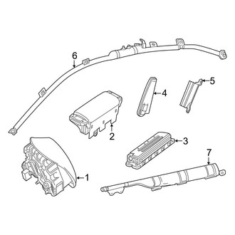 Mercedes-Benz OE - Restraint Systems - Air Bag Components (Air Bags), (Convertible / Coupe)
