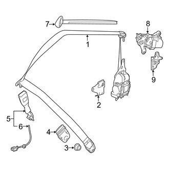 Mercedes-Benz OE - Restraint Systems - Front Seat Belts (Convertible / Coupe)