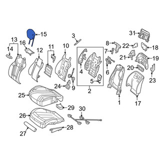Mercedes-Benz OE - Front Left Headrest