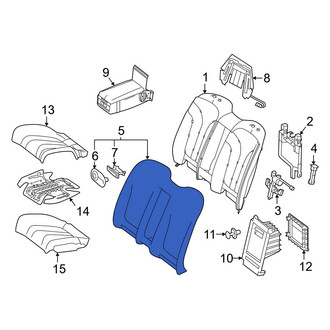 Mercedes-Benz OE - Front Left Seat Back Cushion Cover