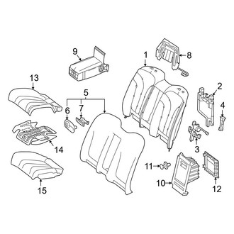 Mercedes-Benz OE - Seats & Tracks - Rear Seat Components (Convertible)
