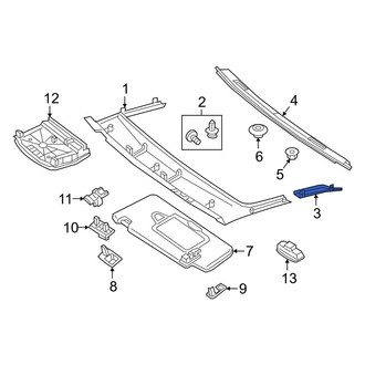 Mercedes-Benz OE - Left Roof Opening Trim