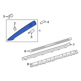 Mercedes-Benz OE - Left Body A-Pillar Trim Panel