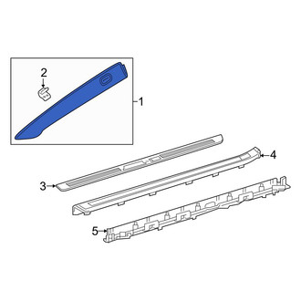 Mercedes-Benz OE - Left Body A-Pillar Trim Panel