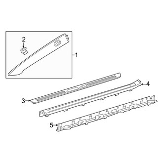 Mercedes-Benz OE - Pillars, Rocker & Floor - Interior Trim (Convertible)