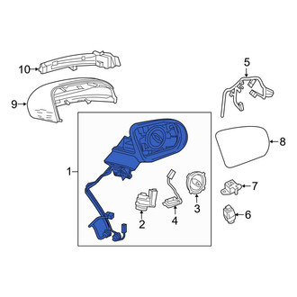 Mercedes-Benz OE - Front Left Door Mirror