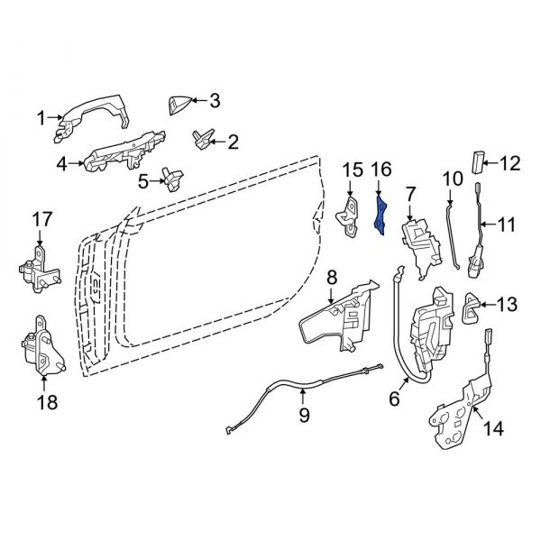 Door Lock Striker Plate Spacer