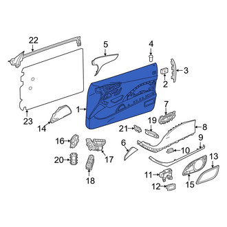 Mercedes-Benz OE - Front Left Inner Door Interior Trim Panel