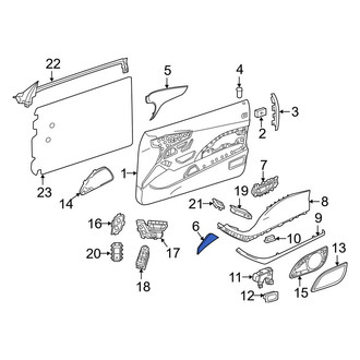 Mercedes-Benz OE - Front Left Forward Door Trim Molding