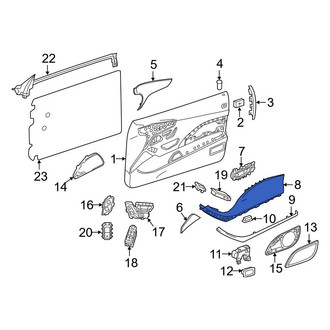Mercedes-Benz OE - Front Right Door Armrest