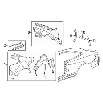 Mercedes-Benz OE - Quarter Panel - Inner Structure (Coupe)