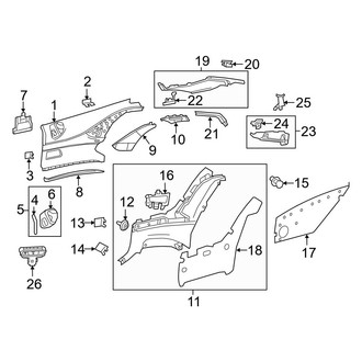 Mercedes-Benz OE - Quarter Panel - Interior Trim (Coupe)