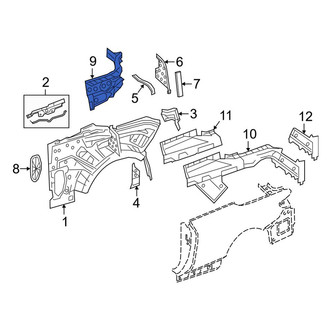 Mercedes-Benz OE - Rear Left Quarter Panel Reinforcement