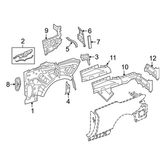 Mercedes-Benz OE - Quarter Panel - Inner Structure (Convertible)