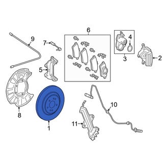 Mercedes-Benz OE - Rear Disc Brake Rotor