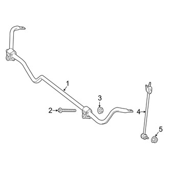 Mercedes-Benz OE - Rear Suspension - Stabilizer Bar & Components (Convertible / Coupe)