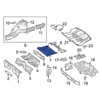 Mercedes-Benz OE - Rear Center Floor Pan
