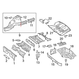 Mercedes-Benz OE - Rear Body & Floor - Floor & Rails (Coupe)