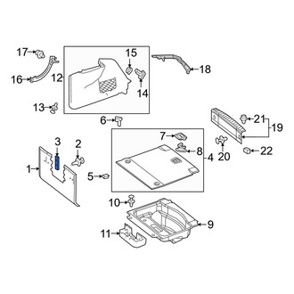 Mercedes-Benz OE - Trunk Trim Panel Bracket