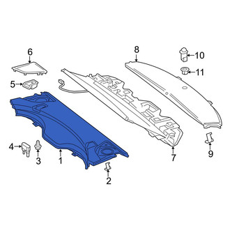 Mercedes-Benz OE - Rear Forward Package Tray Trim