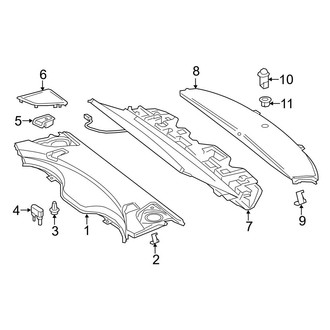 Mercedes-Benz OE - Rear Body & Floor - Interior Trim (Package Tray), (Coupe)