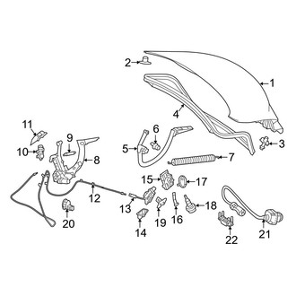 Mercedes-Benz OE - Trunk Lid - Lid & Components (Coupe)