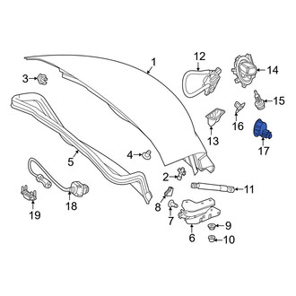 Mercedes-Benz OE - Rear Trunk Open Warning Switch