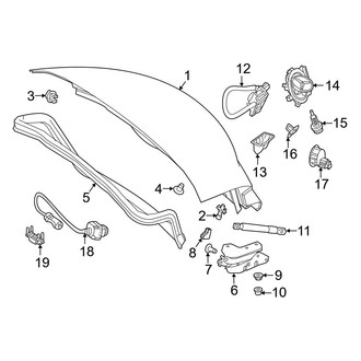 Mercedes-Benz OE - Trunk Lid - Lid & Components (Convertible)