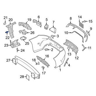 Mercedes-Benz OE - Bumper Guide Clip
