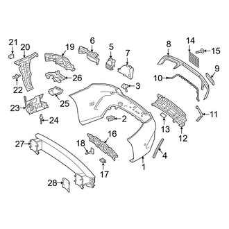Mercedes-Benz OE - Rear Bumper - Bumper & Components (With AMG Line), (Convertible / Coupe)
