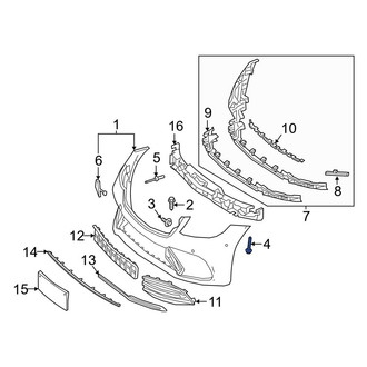 Mercedes-Benz OE - Bumper Cover Screw