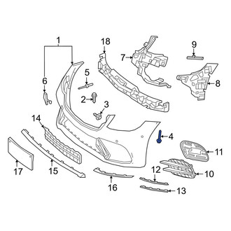 Mercedes-Benz OE - Bumper Cover Screw