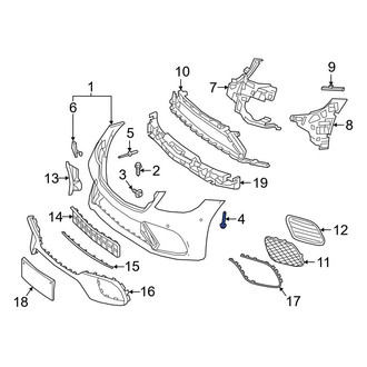 Mercedes-Benz OE - Bumper Cover Screw
