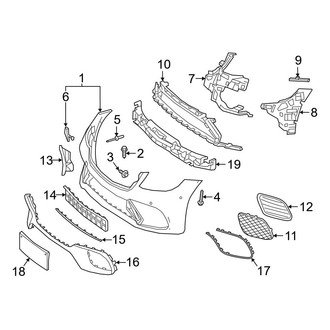 Mercedes-Benz OE - Front Bumper & Grille - Bumper & Components (Bumper Cover & Components)
