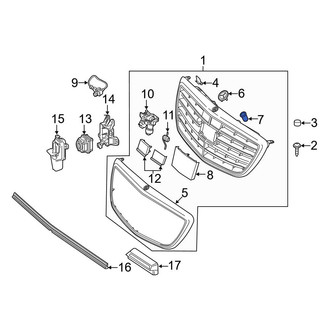 Mercedes-Benz OE - Grille Emblem Grommet