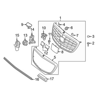 Mercedes-Benz OE - Front Bumper & Grille - Grille & Components (4Matic)