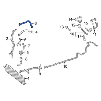Mercedes-Benz OE - Drive Motor Inverter Coolant Line