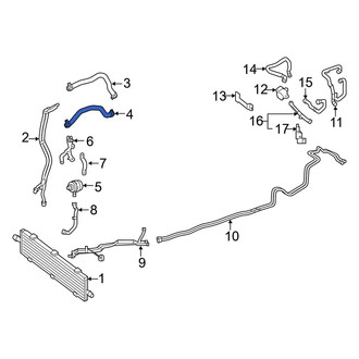 Mercedes-Benz OE - Drive Motor Inverter Coolant Line