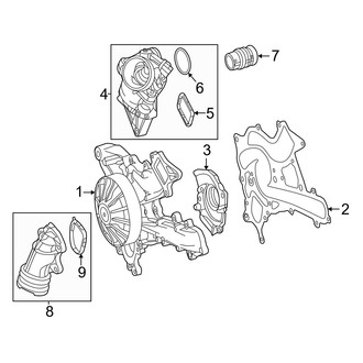 Mercedes-Benz OE - Cooling - Water Pump (Base / 4Matic Gas)