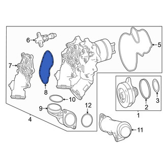 Mercedes-Benz OE - Engine Coolant Water Inlet Gasket