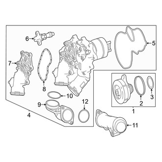 Mercedes-Benz OE - Cooling - Water Pump (4.0L)