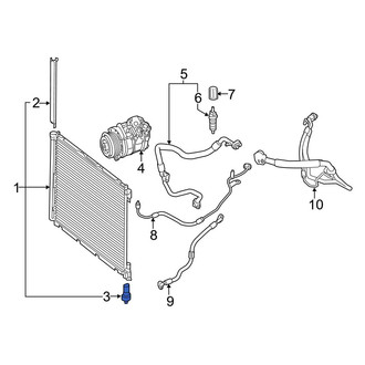 Mercedes-Benz OE - A/C Refrigerant Pressure Sensor