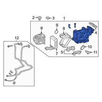 Mercedes-Benz OE - Rear HVAC Unit Case Assembly
