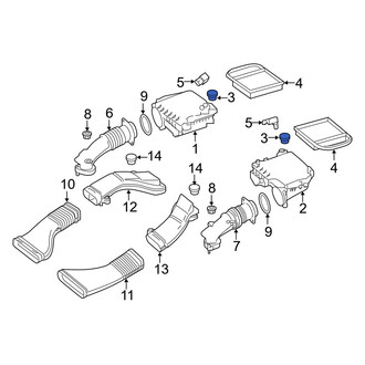 Mercedes-Benz OE - Front Engine Air Intake Hose Grommet