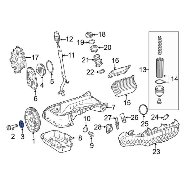 Engine Harmonic Balancer Washer