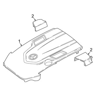 Mercedes-Benz OE - Engine Appearance Cover (4Matic Coupe)