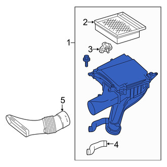 Mercedes-Benz OE - Left Air Filter and Housing Assembly