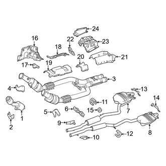 Mercedes-Benz OE - Exhaust System - Exhaust Components (Base / 4Matic Gas)