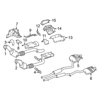 Mercedes-Benz OE - Exhaust System - Exhaust Components (Base Sedan)